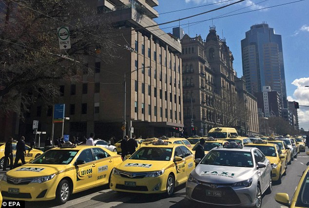 Australia Taxi Strike Disrupts Transport System