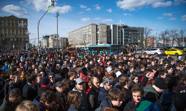 Russia Opposition leader Alexei Navalny detained amid protests across the Country